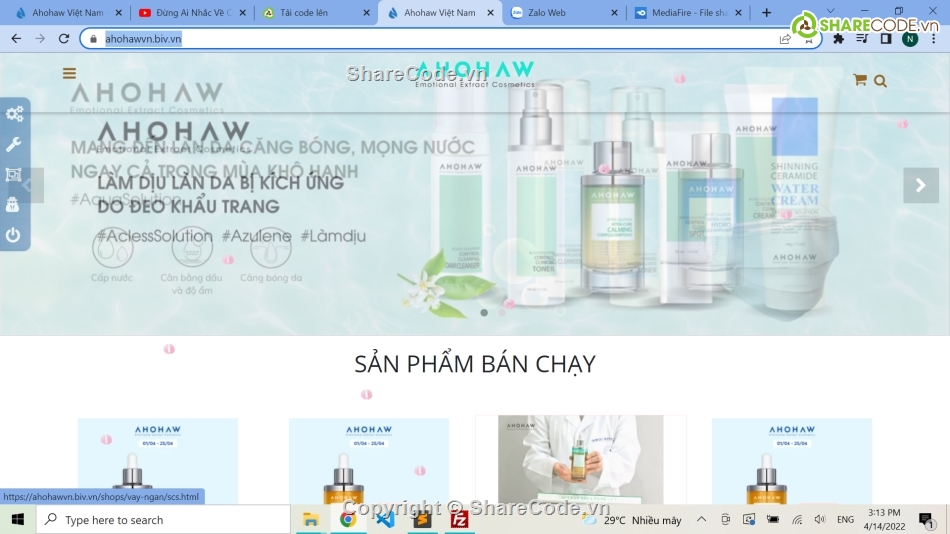 web mỹ phẩm,code website bán hàng,code web mỹ phẩm,website mỹ phẩm